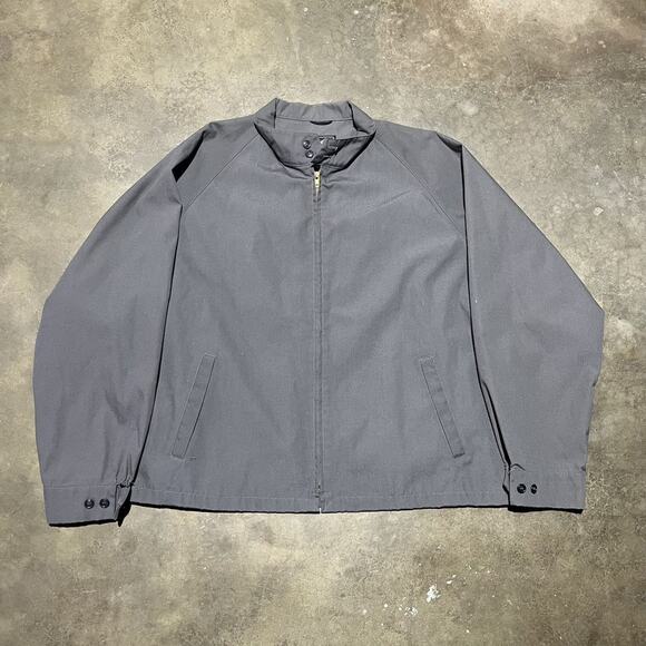 Vintage 80s English Squire Grey Boxy Canvas Jacket - Picture 1 of 3